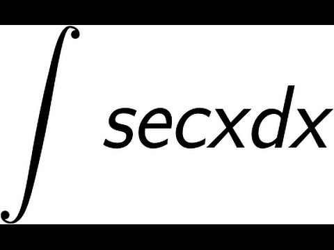 Integral of sec(x) Proof