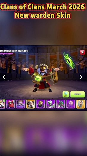 Clans of Clans NEW DRAGONScale Warden Hero Skin REVEALED? #clashofclans