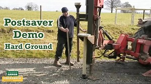 Postsaver Demonstration in Hard Ground | Fence Armor