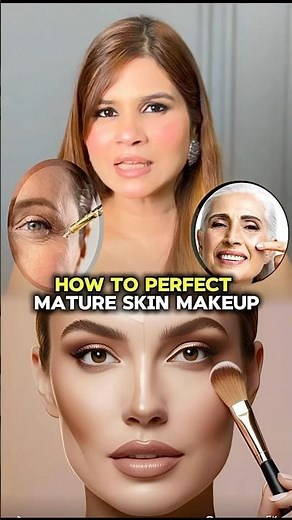 Mature Skin Makeup Tips | Flawless Makeup for Aging Skin | Beauty Tips #makeup #makeupshorts #beauty