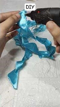 How to Make a Teal Blue Ribbon Rose 💙 | Easy DIY Ribbon Flower Tutorial | Bouquet Making
