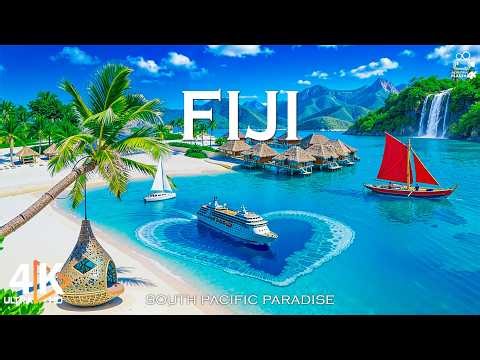 Fiji Islands 4K 🌴 Turquoise Lagoons, Coral Reefs and Ultimate Summer Island Escape | Video 4K UHD