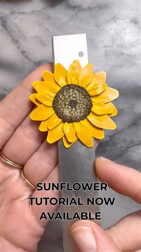 🌻Make flowers with polymer clay 🌻 Sunflower Tutorial. #polymerclay #polymerclaytutorial #diy #art