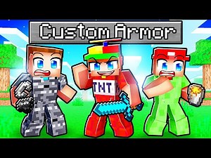 We Added CUSTOM ARMOR To Minecraft...