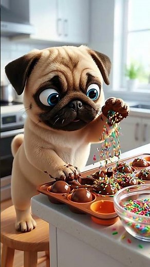 Dog Transforms GIANT CANDY! 🍬 Sweet Magic! 😱 #shorts #dog