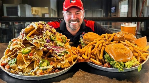 I tried this 8lb undefeated burger challenge alone
