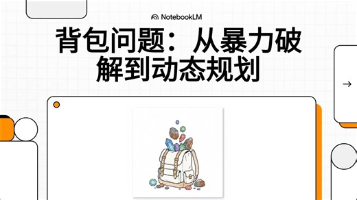 背包问题：从暴力破解到动态规划