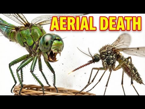 Dragonfly vs Mosquito Mutant: Aerial pursuit