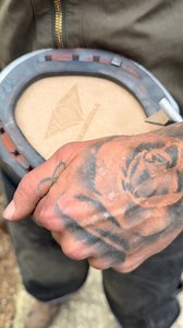 Jaspers leather rim pad to help keep him comfortable behind 🐴 | Swfarriers.