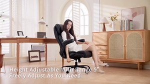 Ninecer Big and Tall Office Chair 500LBS, Heavy Duty Executive Desk Chair with High Back, Ergonomic Leather Computer Chair with Flip-up Arms, Brown