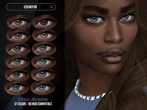 IzzieMcFire's Sims 4 Eye Colors