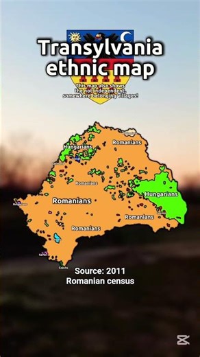 Transylvania very detailed current ethnic map