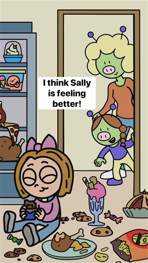 Back from the brink, and straight to the fridge 😂 Who can relate? 🖐️ Animation: @quacky_art Voices: @emilymcgonaglevo and @helenphillipsvoice #methefamilypetcomic #foryou #funnyvideos #reels #petlovers