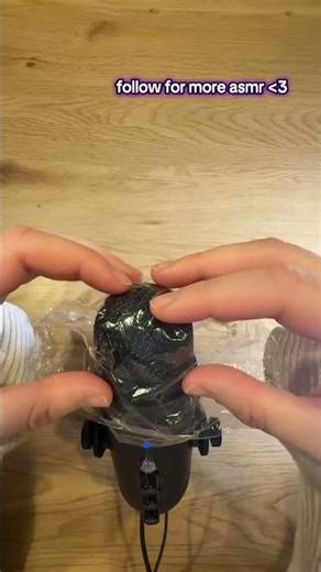 Plastik wrap asmr #asmrsounds #microphone #asmrplastic