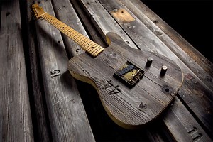 Fender custom shop re-uses Hollywood Bowl bench boards to make $12k guitars