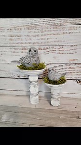 Farmhouse Bird Nest Holders. Visit Rustic and Lace DIY on YouTube for the full slower video and to get more diy ideas. | Rustic and Lace DIY