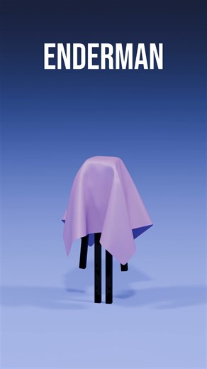 Bedsheet vs Mobs #animation #blender #minecraft