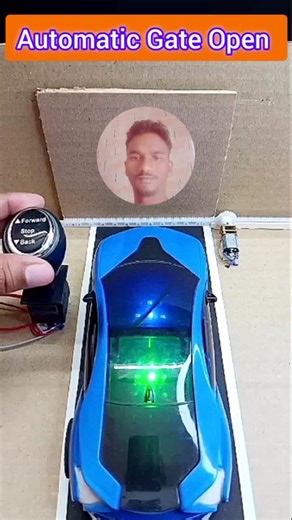 Automatic Gate Opening and Closing System 🚨 #shorts​ #diy #tech #dcmotor