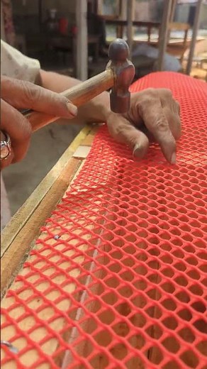 DIY Chicken Coop Floor Setup Using Plastic Mesh | Easy Backyard Farm Build#chicken​ #shorts​