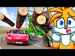 Reacting to EXPENSIVE SUPERCAR CRASHES! (BeamNG Drive)