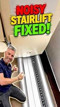 Noisy Stairlift? Simple DIY fix in minutes! No tools & Zero Cost
