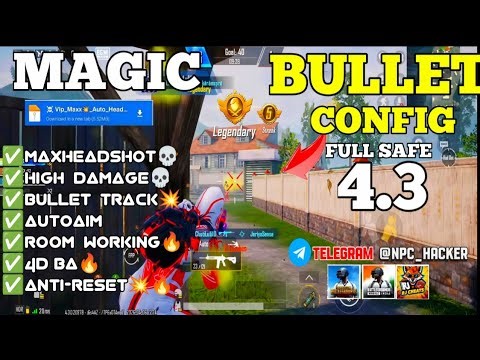 BGMI 4.3 🔥MAGIC BULLET TRACKING AUTOHEADSHOT CONFIG FILE |HIGH DAMAGE AIMBOT CONFIG BGMI 4.3