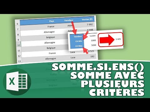 SOMME.SI.ENS() : Réaliser une somme en fonction de plusieurs critères de filtres