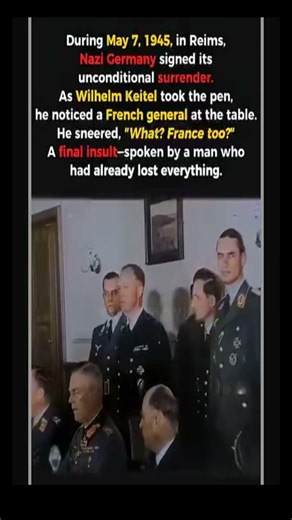 Germany's Final Insult At Surrender#shorts