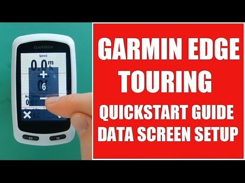 Garmin Edge Touring Quickstart Guide - Data Screens
