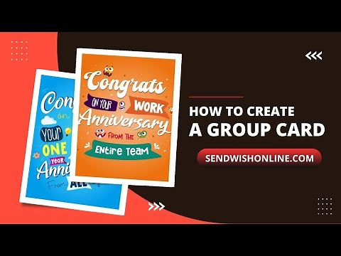 How to create a group card? Sendwishonline.com| Group greeting cards for all occasions
