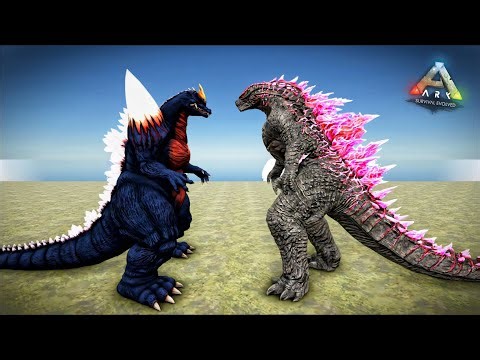 SPACE GODZILLA VS ARK GODZILLA & KAIJU'S | ARK: Survival Evolved