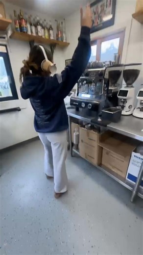 2.9K views · 48 reactions | When the clock hits 10:35 at work, it's time to come see Jadyn spinning some fresh lattes! She is mixing some hot and fresh drinks to warm you up! Spinning 'till 2! ☕️ #JakesJava #coffee #latte #tatemcrae | Jake’s Java | Facebook