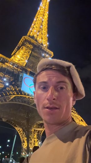 Trevor Wallace | eiffel tower felt the aura | Instagram
