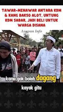 Tough bargaining‼️Kang Dedi reprimands meatball vendor #kdm