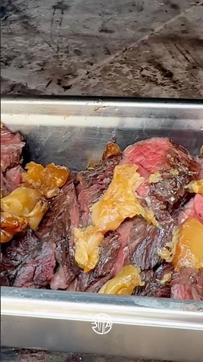 Grilled Hanger Steak with Roasted Garlic #shorts #bbq #youtubeshorts #cooking #