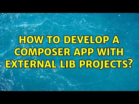 How to develop a composer app with external lib projects?