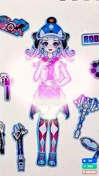 🤖Cute Robot Girl Sticker ✨ | Futuristic Aesthetic Character Design