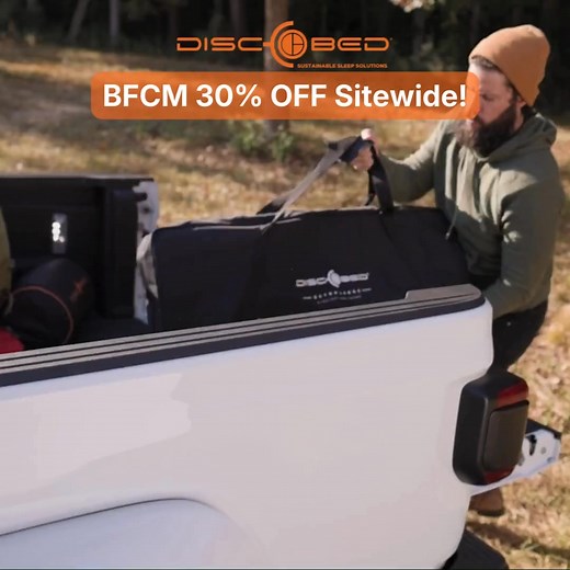 Sleep Better Outdoors — 30% Off Sitewide for BFCM 🔥 Whether you’re camping for a weekend, road-tripping, or just spending more time outside, the Disc-O-Bed Camping Cot gives you instant comfort anywhere you go. No crossbars, no sagging fabric - just a stable, elevated sleep surface that sets up in minutes. ✔️ Single or Bunks ✔️ Converts into a bench ✔️ No crossbars = no sagging backs ✔️ Each cot holds 500 lbs – built for all sleepers Our BFCM 2025 Sale (Nov 24–Dec 2) is here — enjoy 30% off sit