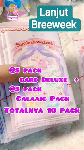 BREWEEK Kartu Sanrio Characters part.4 .#sanriounboxing #hellokitty#sanrio#toyskingdom #miniso