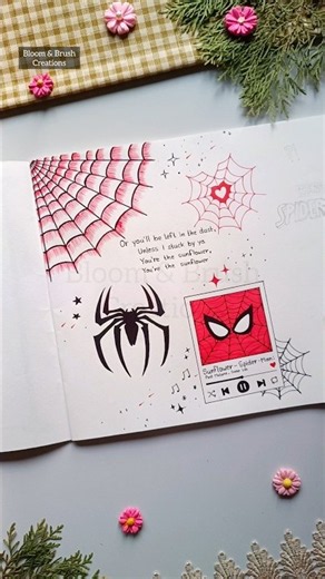 Easy Spider-Man Art 🕷। #pendrawing #spiderman #viralvideo #trendingshorts
