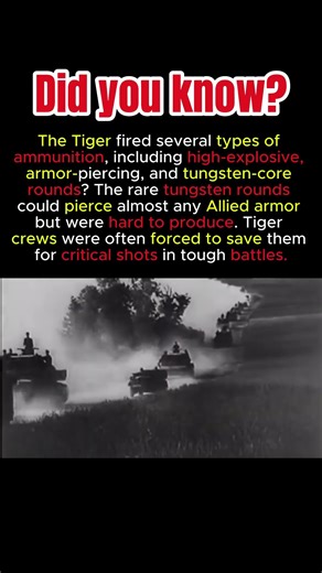 Tiger Tank Ammo Types: The Deadliest Rounds of WW2 #historyfacts #ww2history #tigertank
