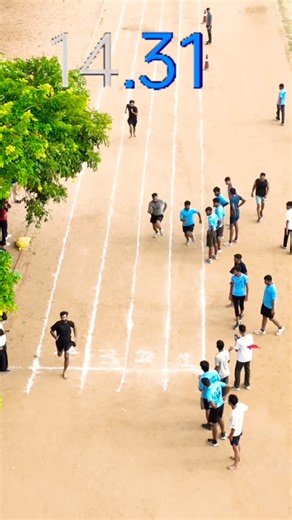 100 Meter Running | Drone Footage | 3 Eye Camera Live Timing