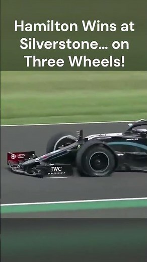 Hamilton Wins at Silverstone… on Three Wheels!