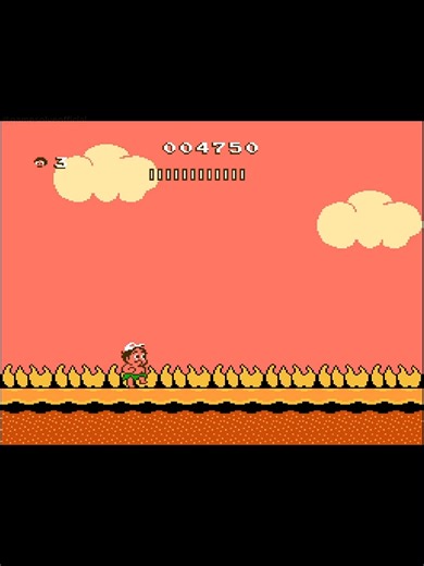 Adventure Island 2 (NES) – Stage 3 Looks simple… until it isn’t. One mistimed jump and it’s over. Pure retro chaos 🏝️🔥 #AdventureIsland #NES #RetroGames #ClassicGaming #GamingNostalgia
