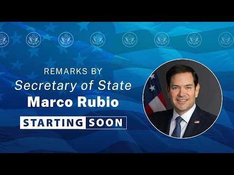 Secretary Rubio delivers remarks to the press - 11:30 AM
