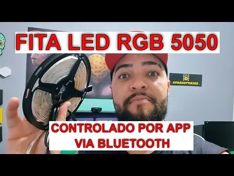 FITA LED RGB 5050 Ligada por USB e APP controlado por bluetooth #edcriptografia