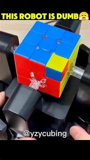 Dumb Robot Vs Human Solved Twisted Corner of Cube🤡|#rubikscube#shorts#speedcubing