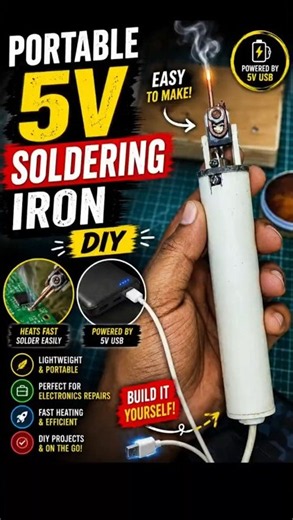 5Volt Portable Soldering Iron | DIY Soldering Iron