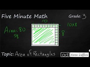 3rd Grade Math Area of Rectangles