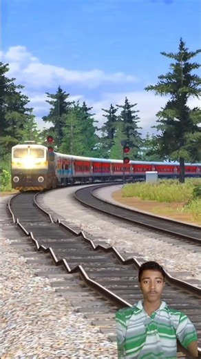 TRAIN CROSSING ON BUMPY RAILROAD TRACKS #train #track #railway